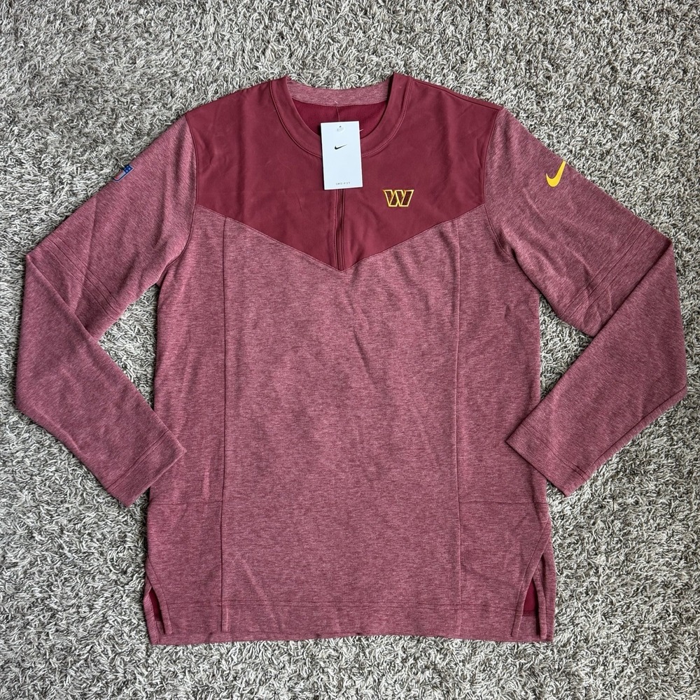 Nike Washington Commanders Sideline Lockup Performance Quarter-Zip Mens Medium
